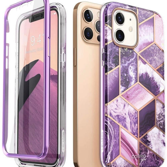 Marbled Purple Hard Case IPHONE 12
