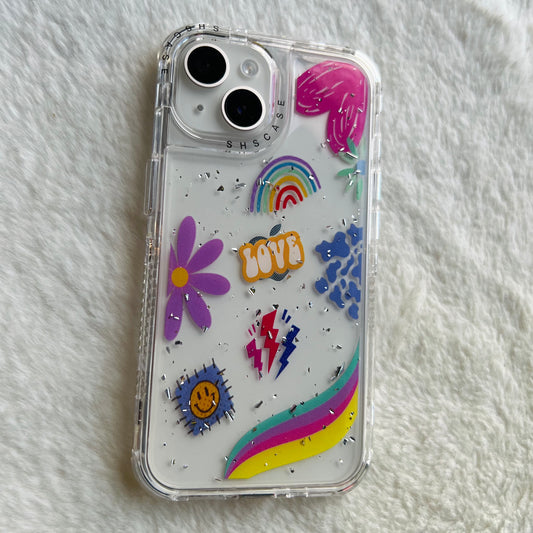 Heart Flowers and Love Hard Case